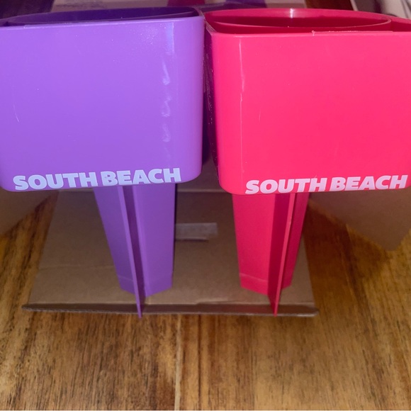 South Beach Pink and Purple Drink Holders NWT - Picture 3 of 6